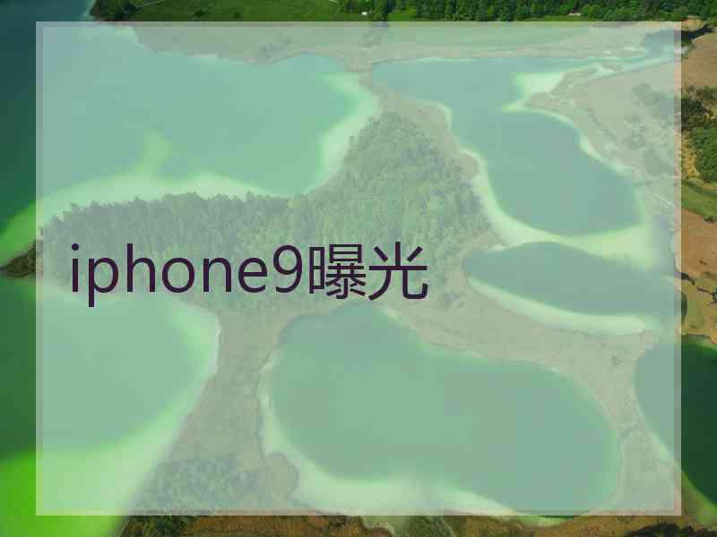 iphone9曝光