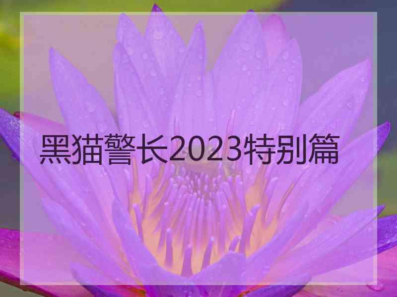 黑猫警长2023特别篇