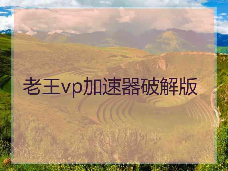 老王vp加速器破解版